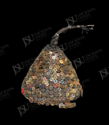 Grassfields-Style Button-Covered Masquerade Headdress