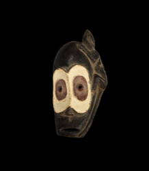 Bembe-Style Face Mask with Large White Eye Fields