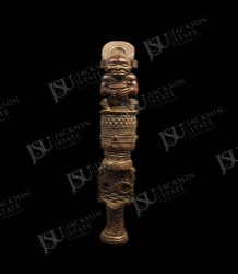 Yoruba Ceremonial Staff with Figural Finial