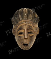 Central African Face Mask with Ridged Coiffure