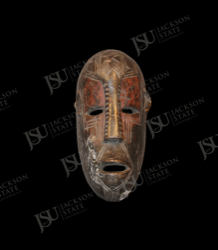Central African Face Mask with Incised Linear Markings