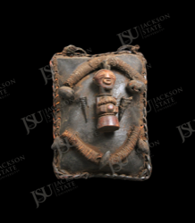 Composite Power Object or Amulet on Hide Backing