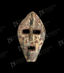 Painted Face Mask with Rectangular Eyes