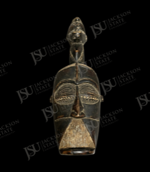 Kifwebe-Style Face Mask with Figural Crest