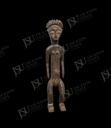 Baule-Style Standing Female Figure