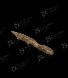 Fish-Form Carved Wooden Object