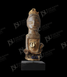 Kongo- or Teke-Style Power Figure with Abdominal Charge