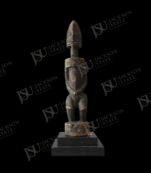 Mumuye-Style Standing Figure with Tall Crest